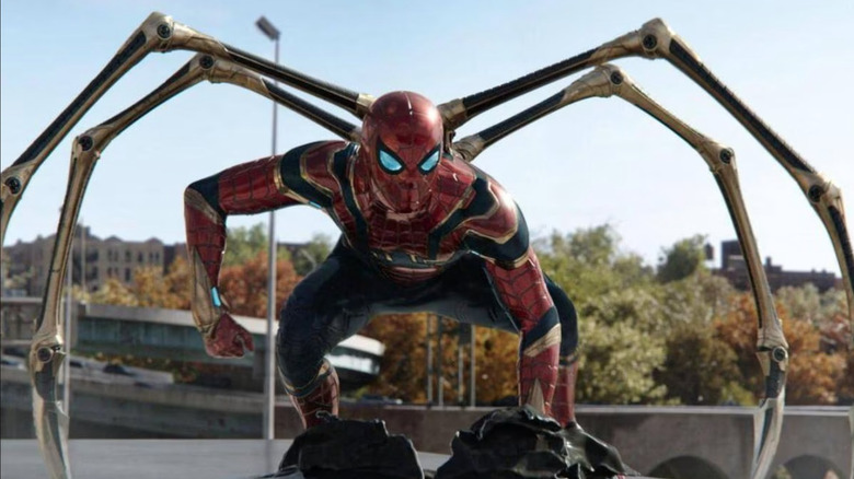 Spiderman crouching 