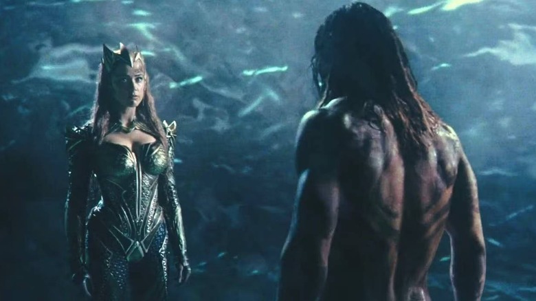 Aquaman meeting Mera in Justice League