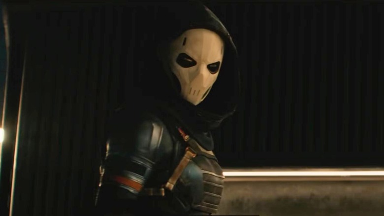 Taskmaster looking down in "Thunderbolts*" (2025)
