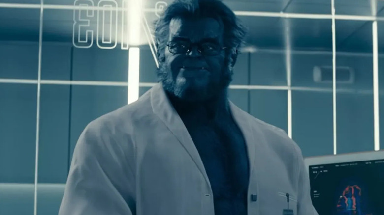 Beast in a lab in "The Marvels" (2023)
