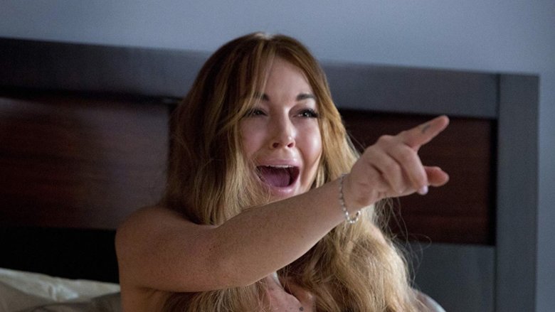 Lindsay Lohan laughs maniacally