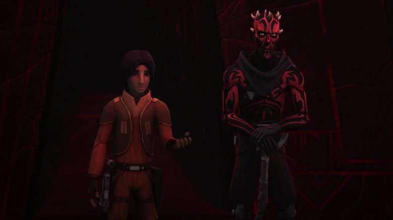 Ezra Bridger and Maul in "Star Wars: Rebels"