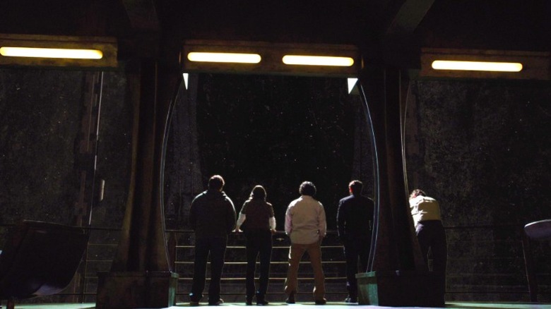 The Destiny crew overlooking the stars
