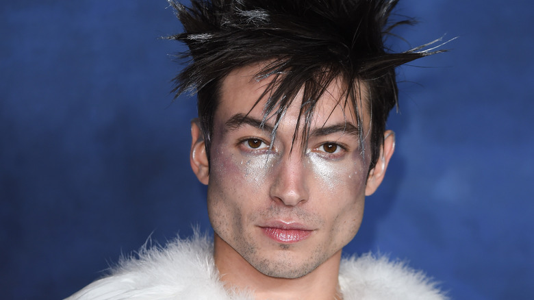 Ezra Miller at a premiere event