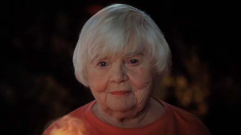Hubie's mother with a match
