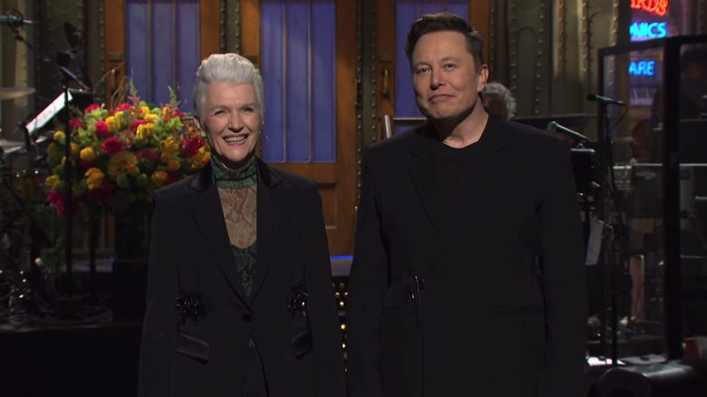 Elon Musk and Maye Musk SNL
