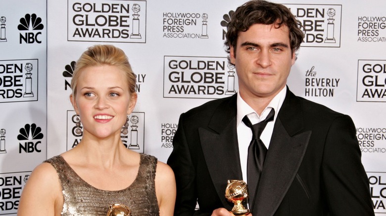 Reese Witherspoon and Joaquin Phoenix at Golden Globes