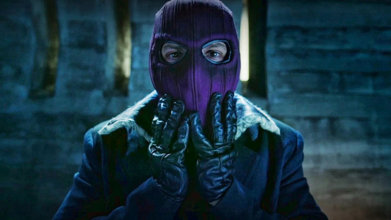 Baron Zemo wearing purple mask in The Falcon and the Winter Soldier