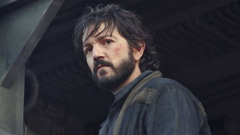 Cassian Andor standing in a starship in 